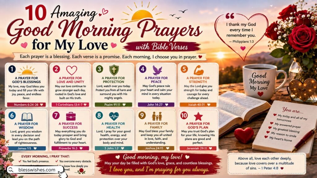 10 Amazing Good Morning Prayers for My Love with Bible Verses