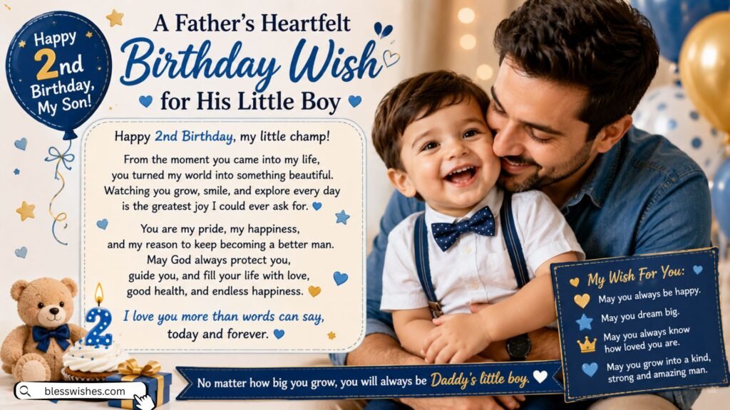 A Father’s Heartfelt Birthday Wish for His Little Boy