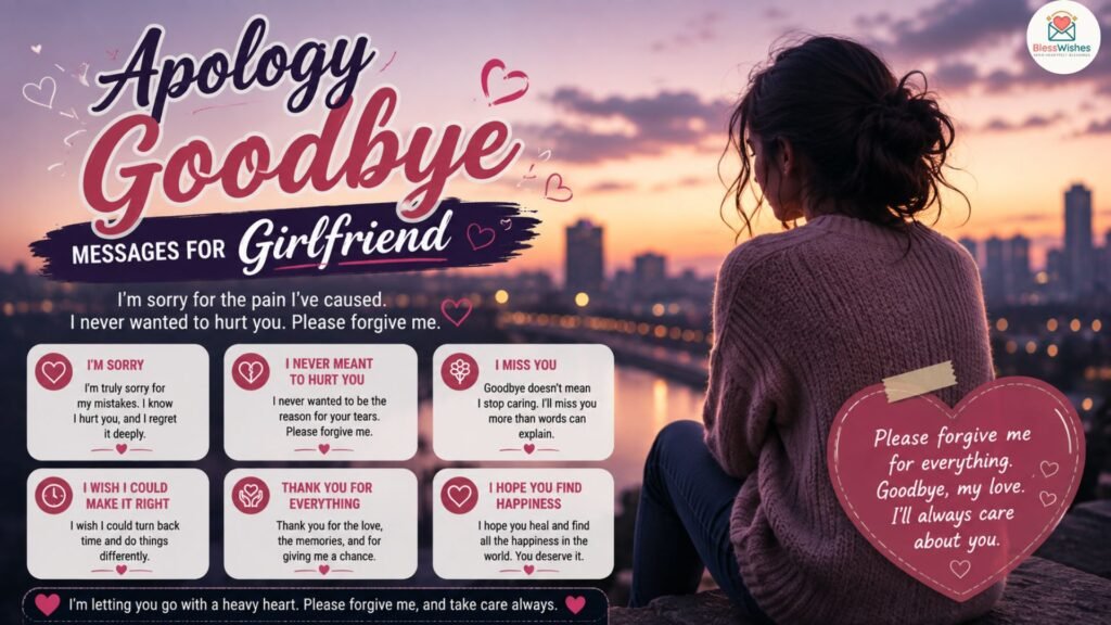 Apology Goodbye Messages for Girlfriend