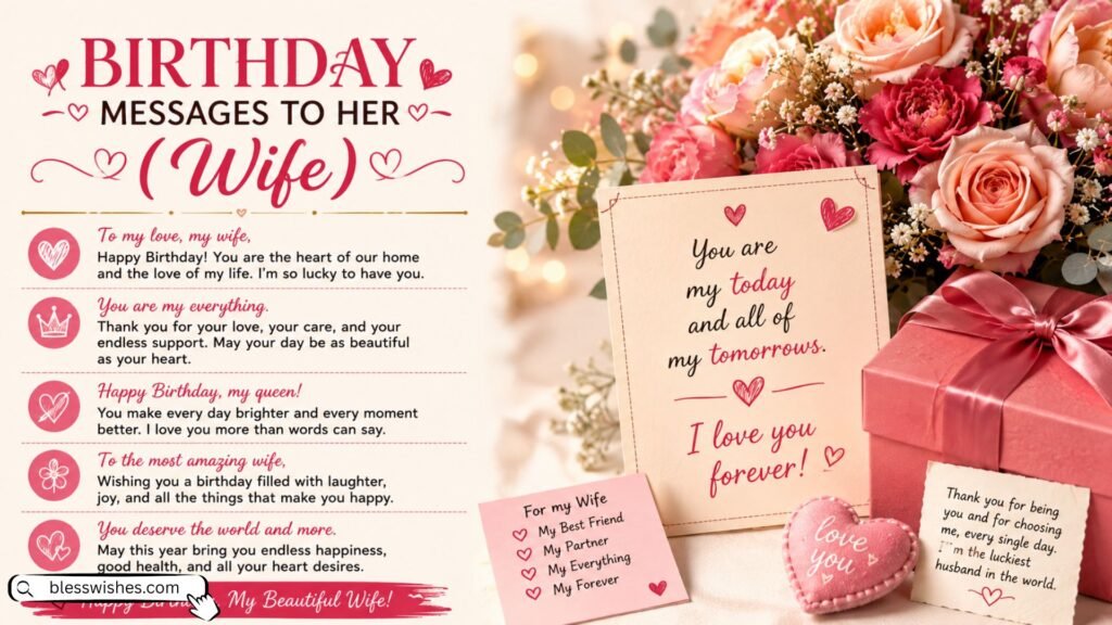 Birthday Messages to Her (Wife)