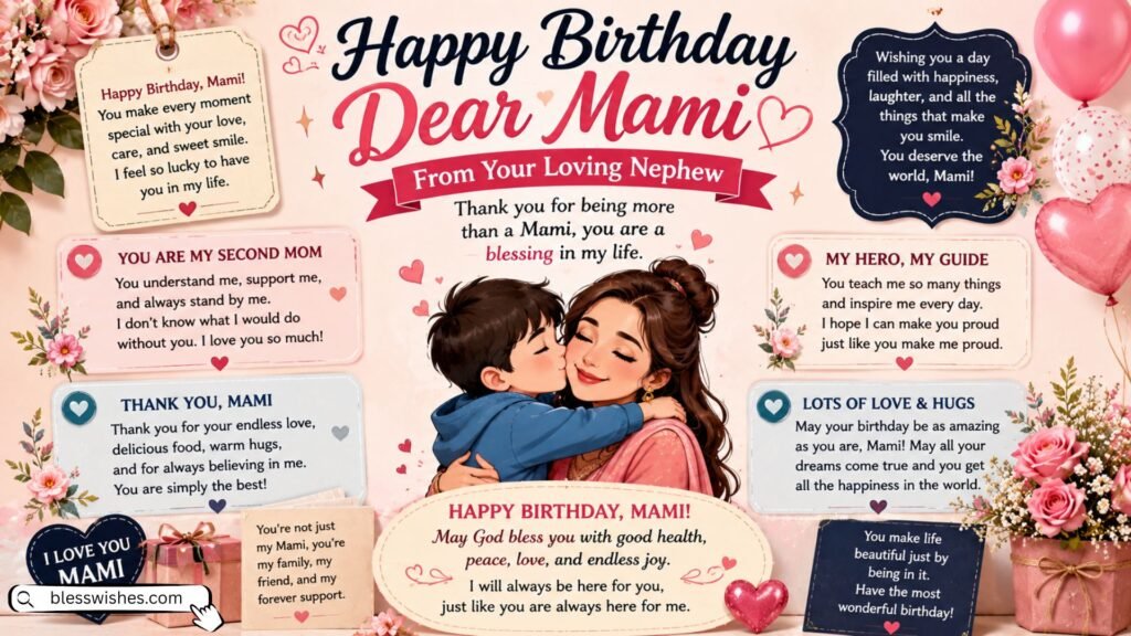 Birthday Wishes for Mami from Nephew