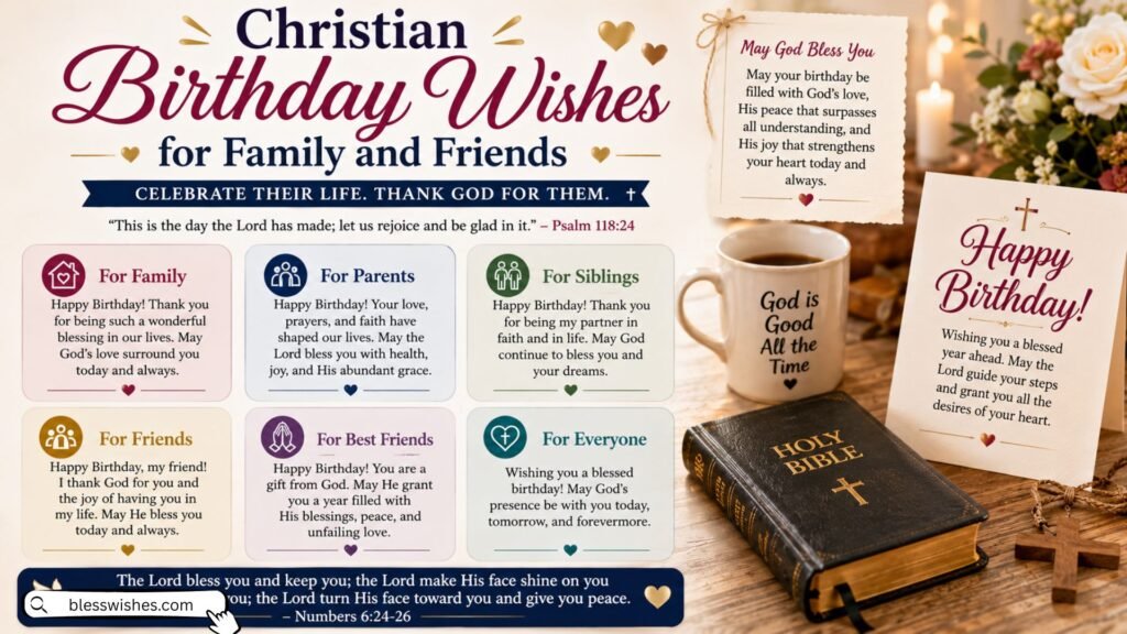 Christian Birthday Wishes for Family and Friends