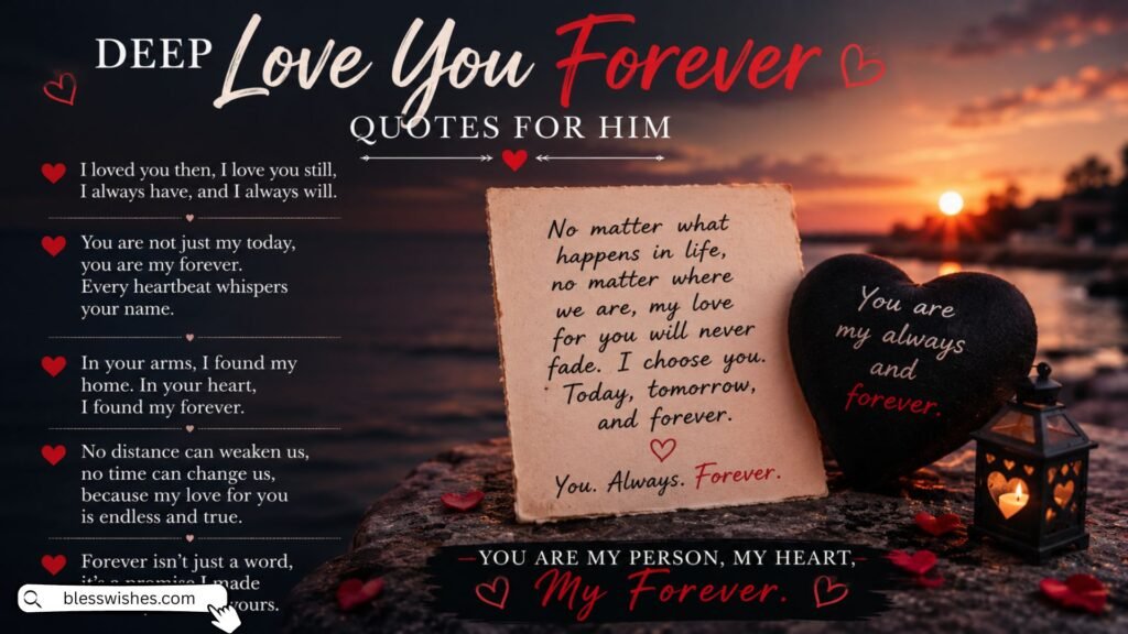 Deep Love You Forever Quotes for Him