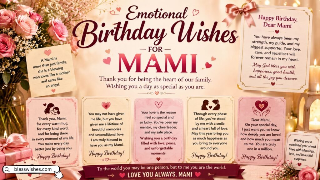 Emotional Birthday Wishes for Mami