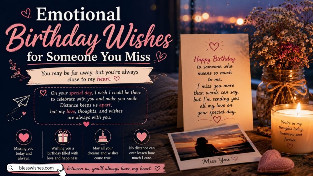 Emotional Birthday Wishes for Someone You Miss