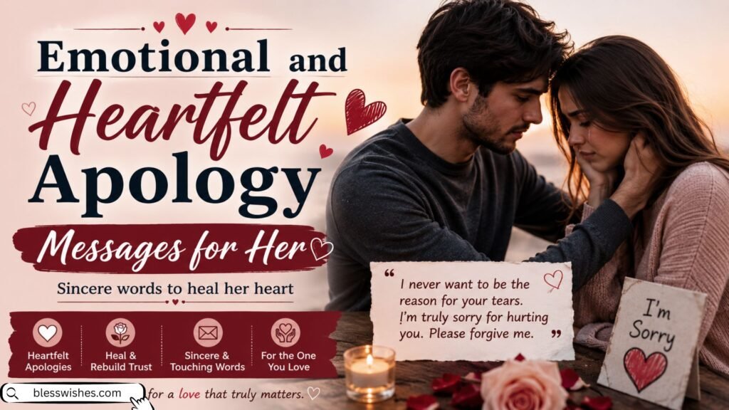 Emotional and Heartfelt Apology Messages for Her