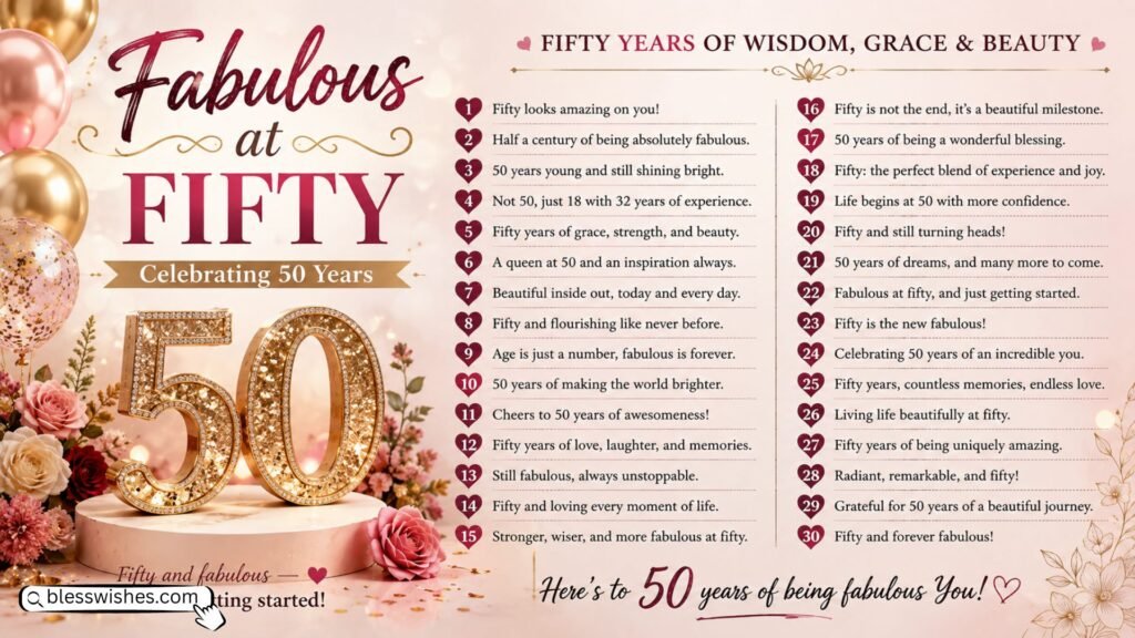 Fabulous at Fifty Lines