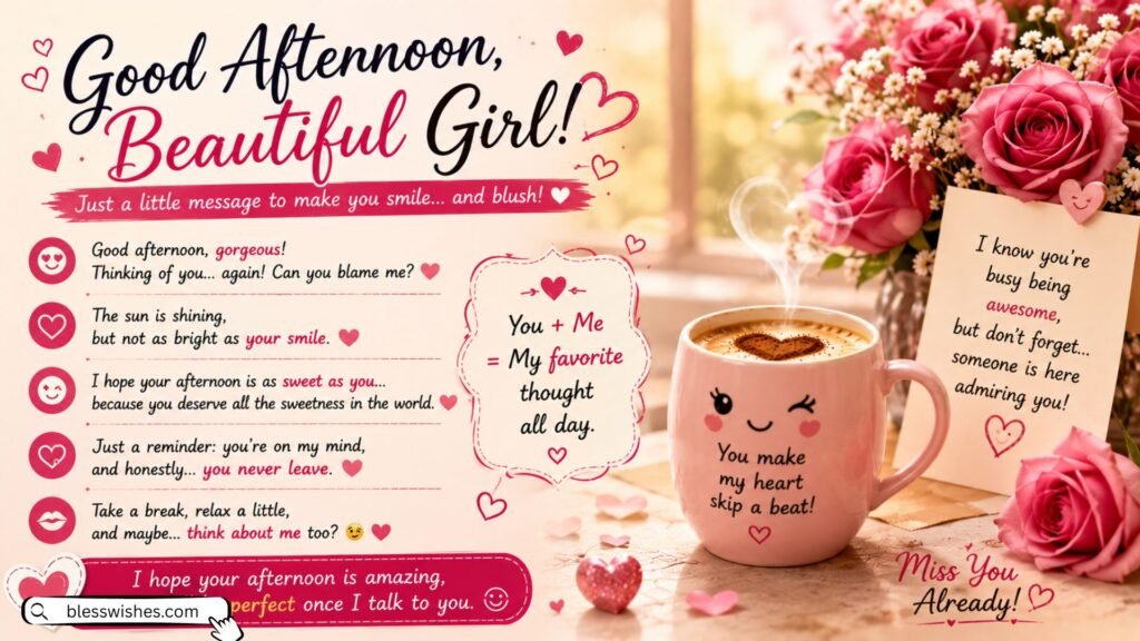 Flirty Good Afternoon Message for Her
