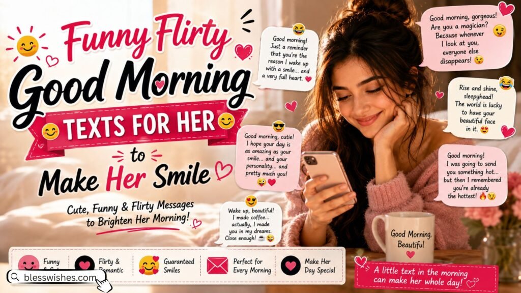 Funny Flirty Good Morning Texts for Her to Make Her Smile