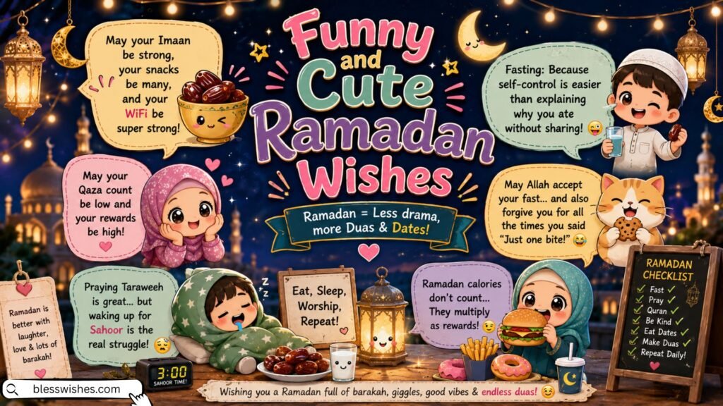 Funny and Cute Ramadan Wishes