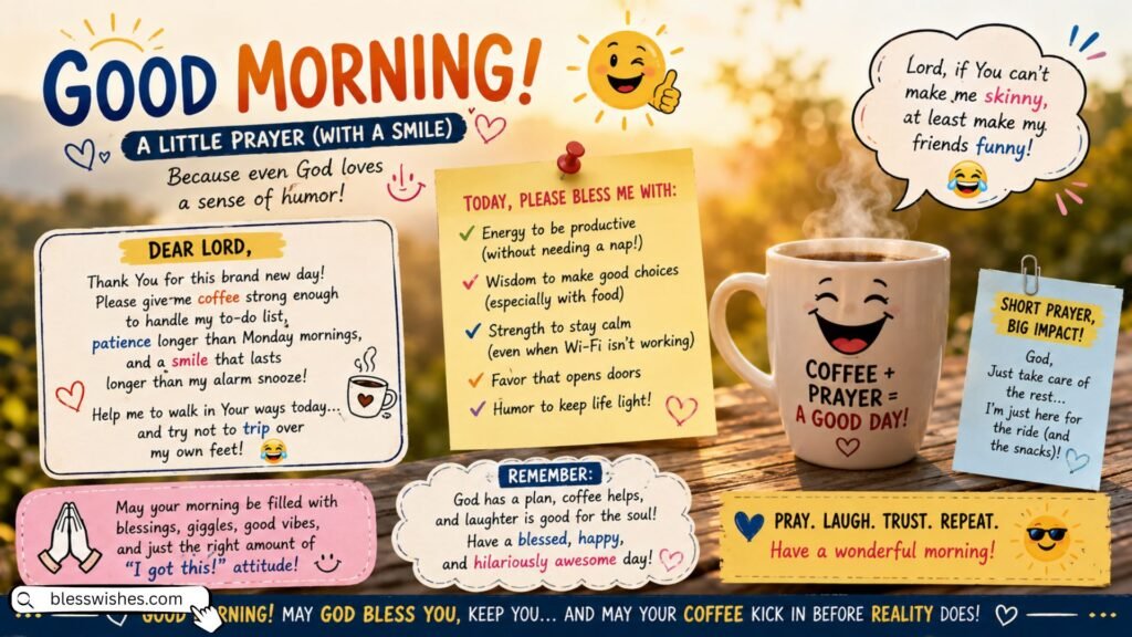 Funny and Light Good Morning Prayer Messages
