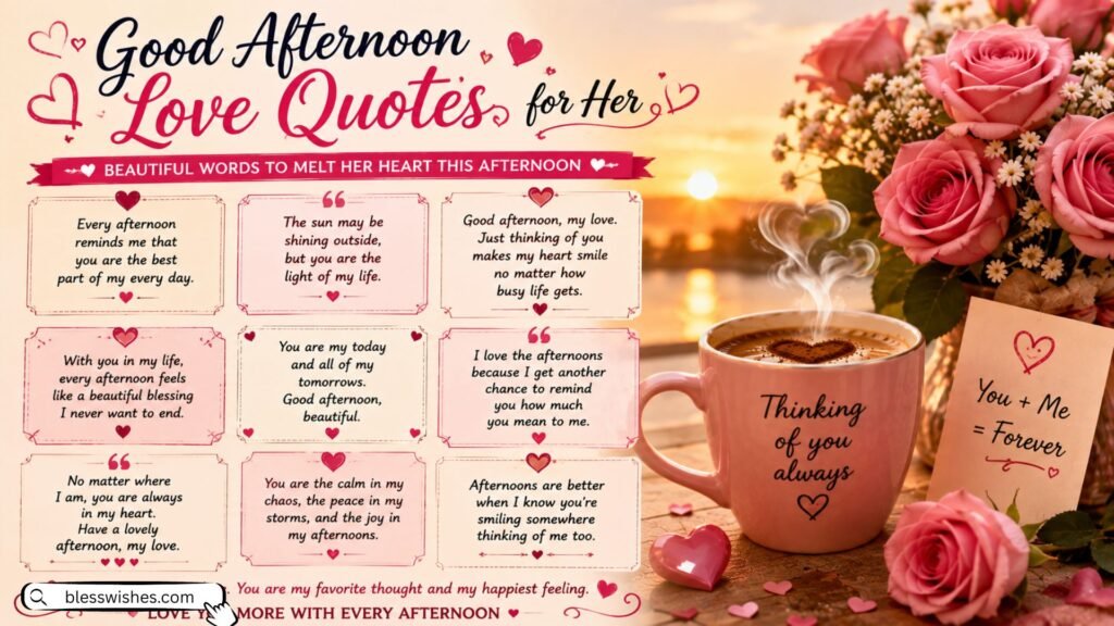Good Afternoon Love Quotes for Her