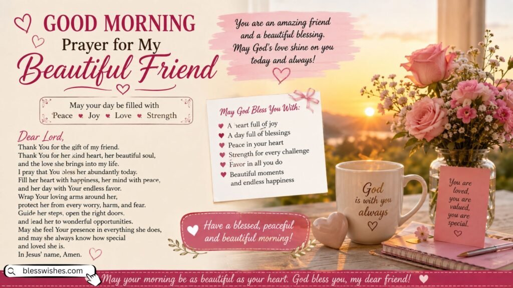 Good Morning Prayer Messages for a Female Friend