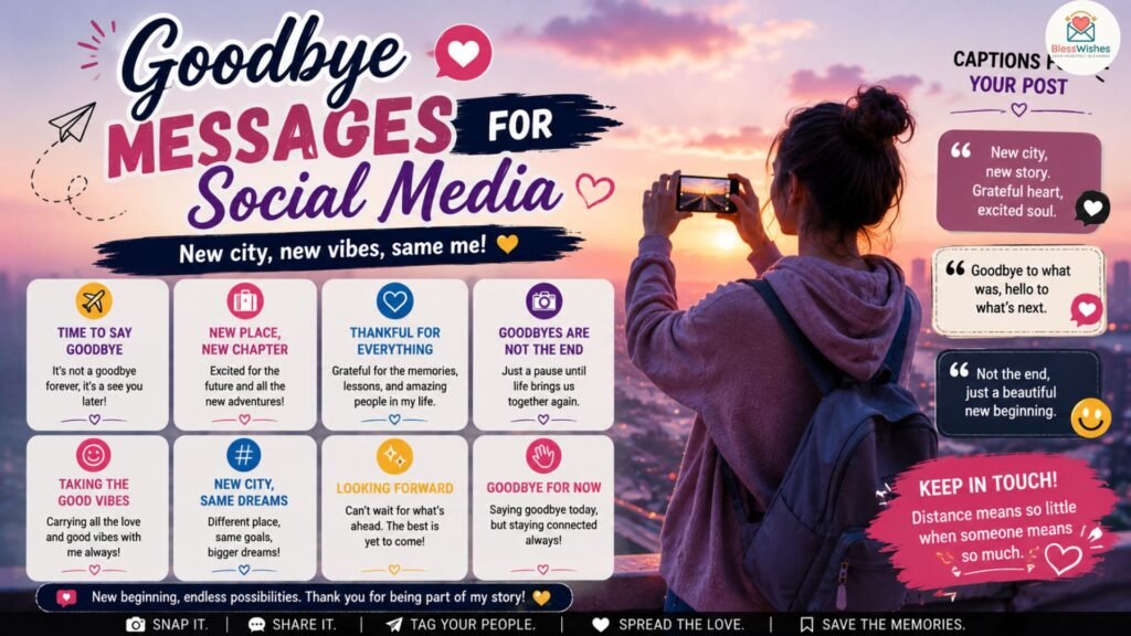 Goodbye Messages for Social Media