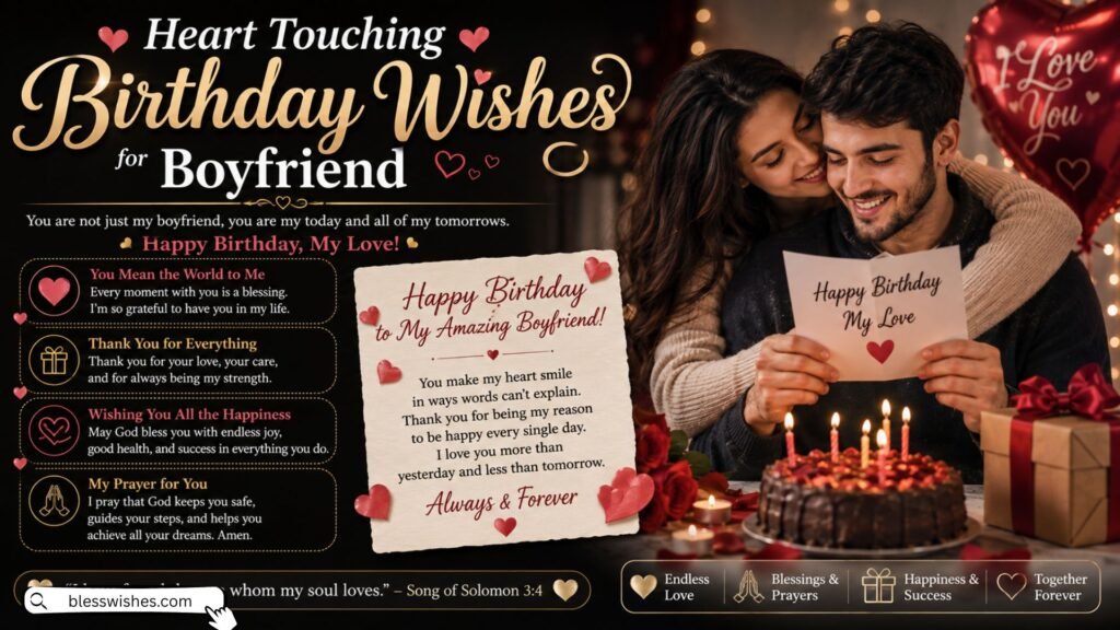 Heart Touching Birthday Wishes for Boyfriend