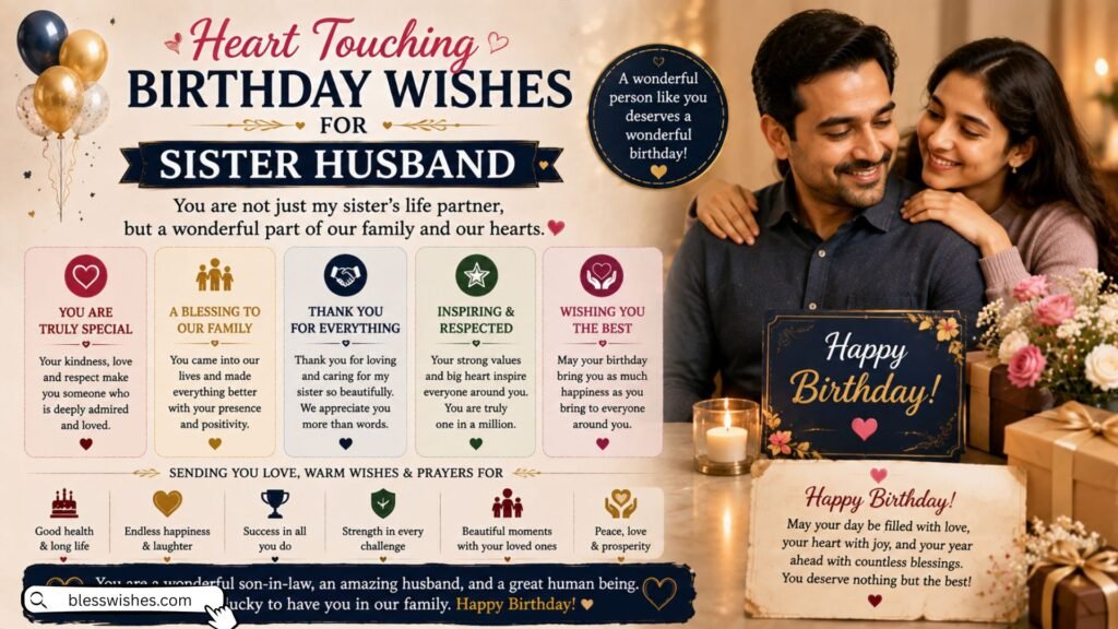 Heart Touching Birthday Wishes for Sister Husband