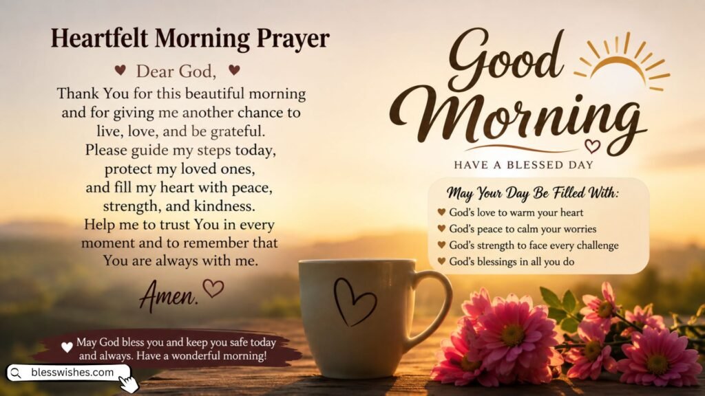 Heartfelt good morning prayer messages (emotional) 