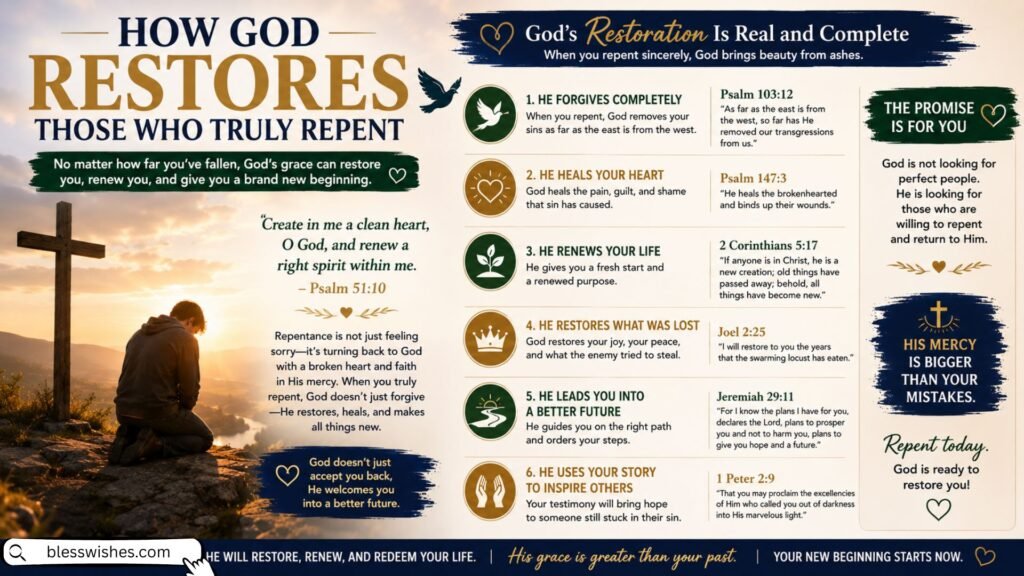 How God Restores Those Who Truly Repent