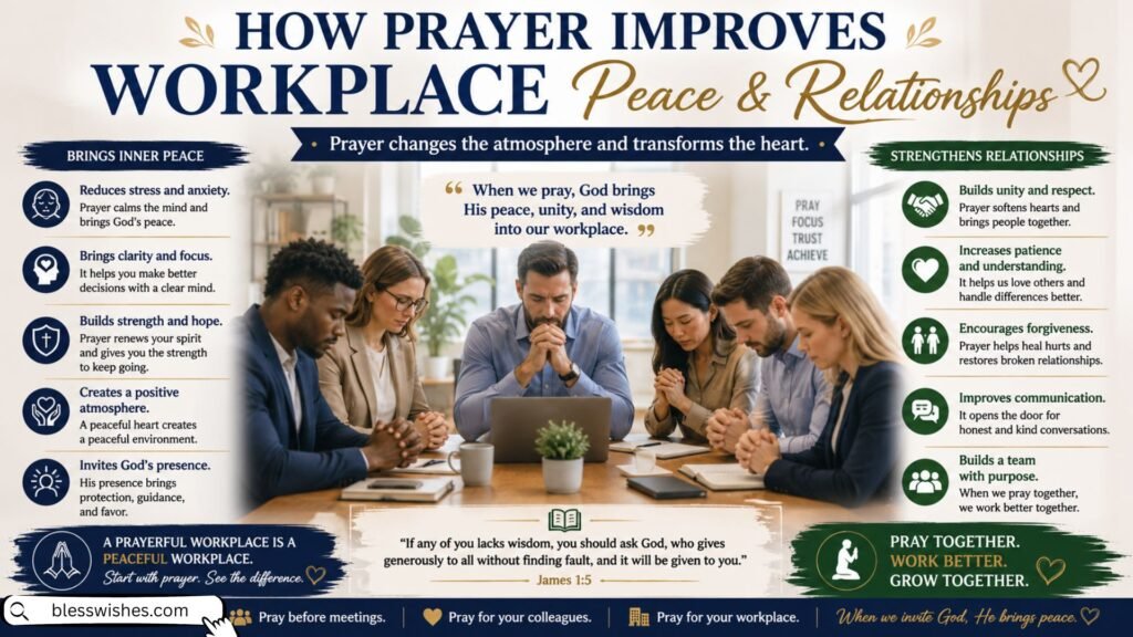 How prayer improves workplace peace and relationships