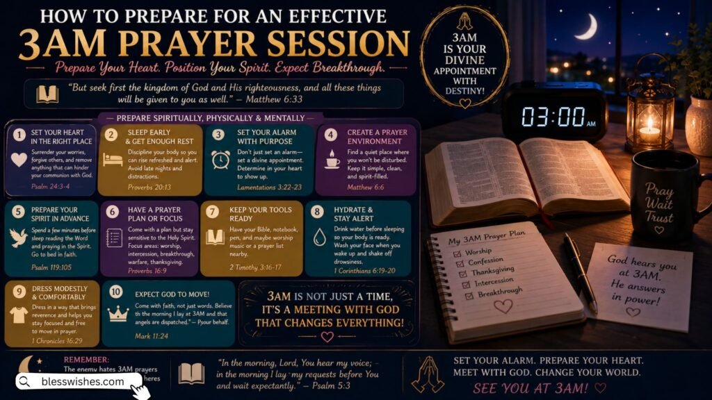 How to Prepare for an Effective 3AM Prayer Session