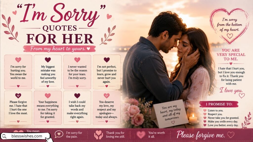 I am Sorry Quotes for Her