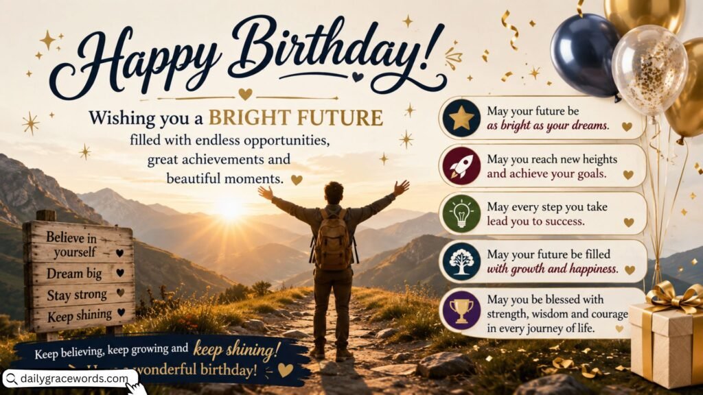 Inspirational Birthday Wishes for a Bright Future