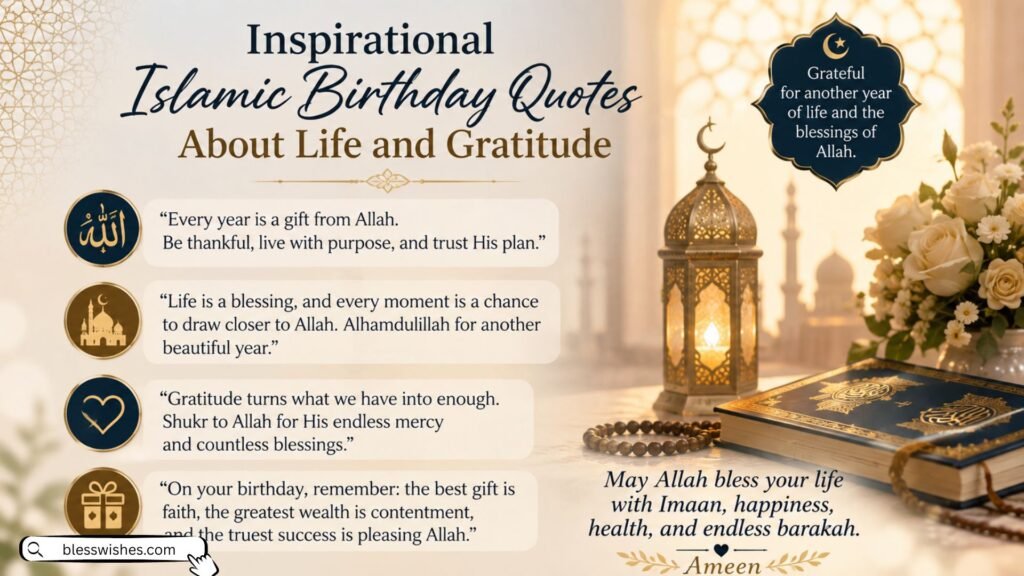 Inspirational Islamic Birthday Quotes About Life and Gratitude