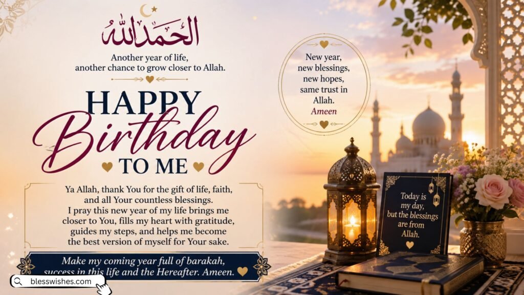 Islamic Birthday Wishes for Yourself