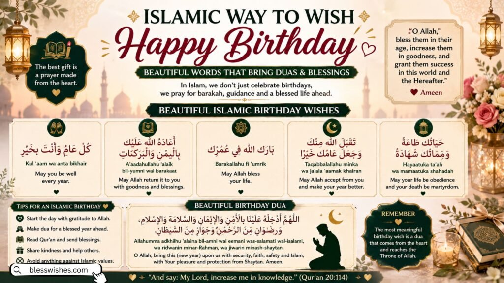 Islamic Way to Wish Happy Birthday
