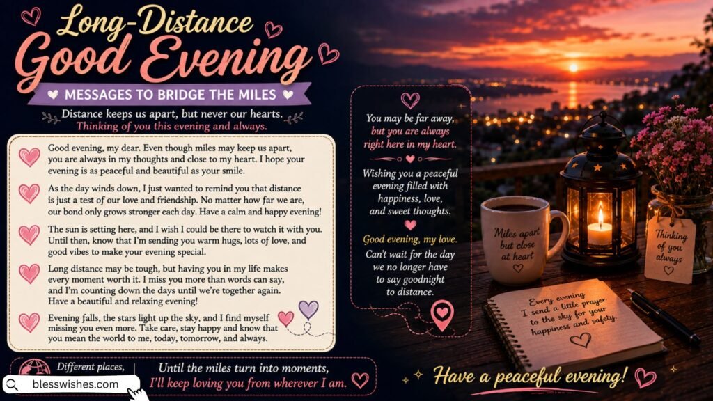 Long-Distance Good Evening Messages