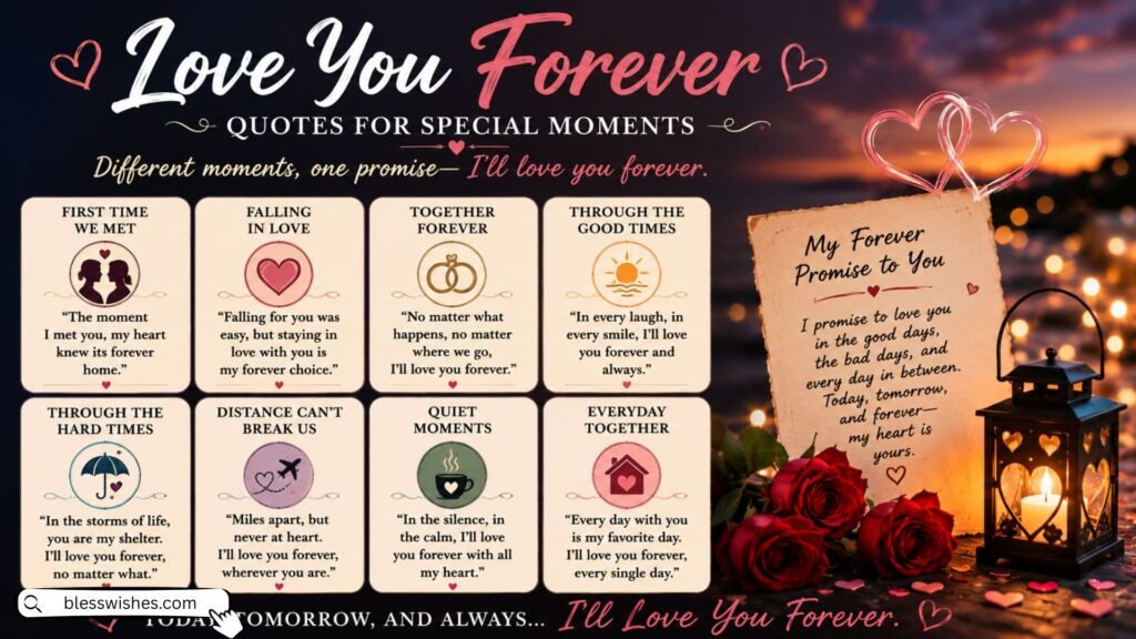 Love You Forever Quotes for Special Moments