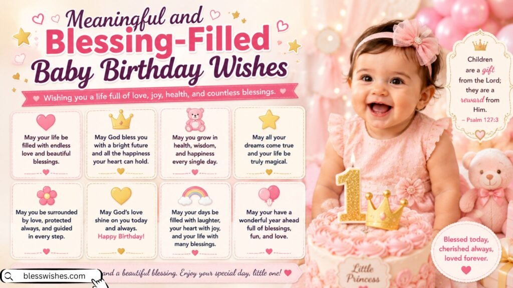 Meaningful and Blessing-Filled Baby Birthday Wishes