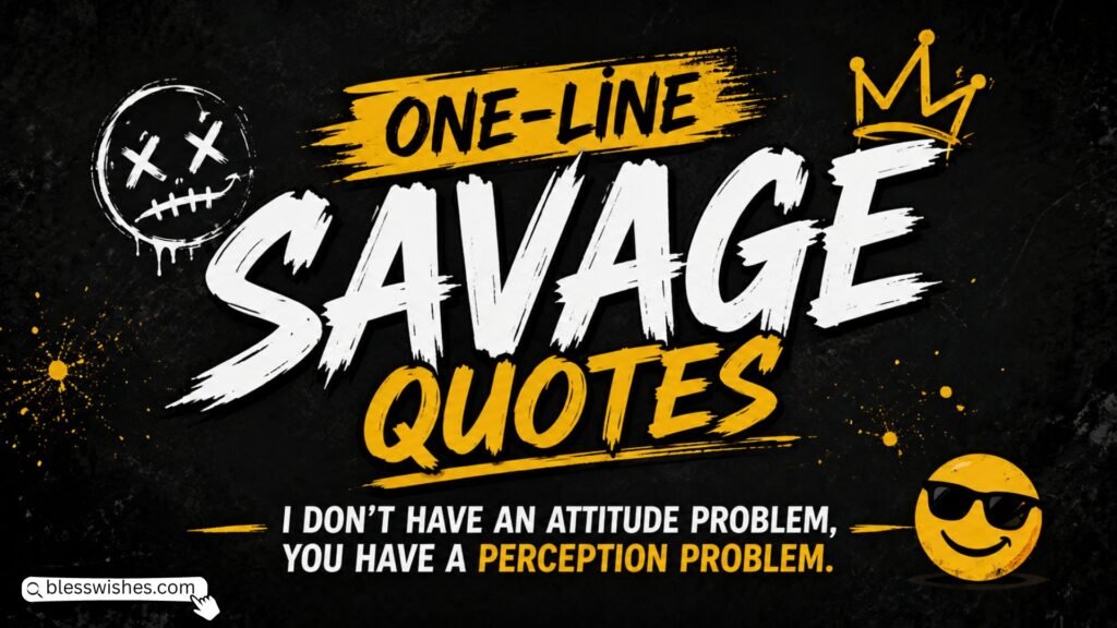 One-Line Savage Quotes