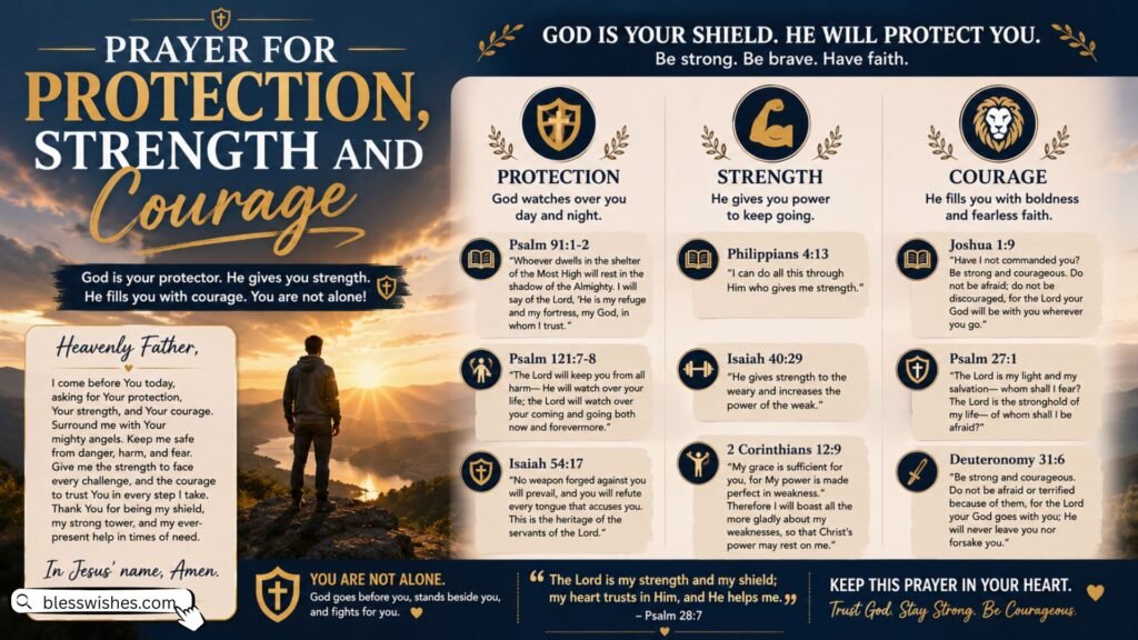 Prayer for Protection, Strength and Courage