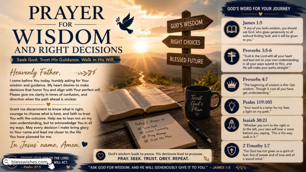 Prayer for Wisdom and Right Decisions