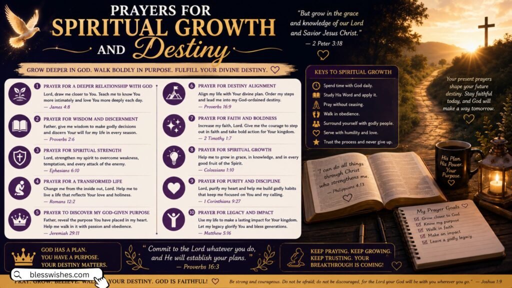 Prayers for Spiritual Growth and Destiny