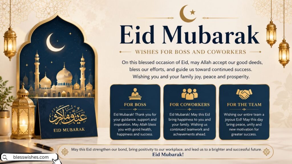 Professional Eid Mubarak Wishes for Boss and Coworkers