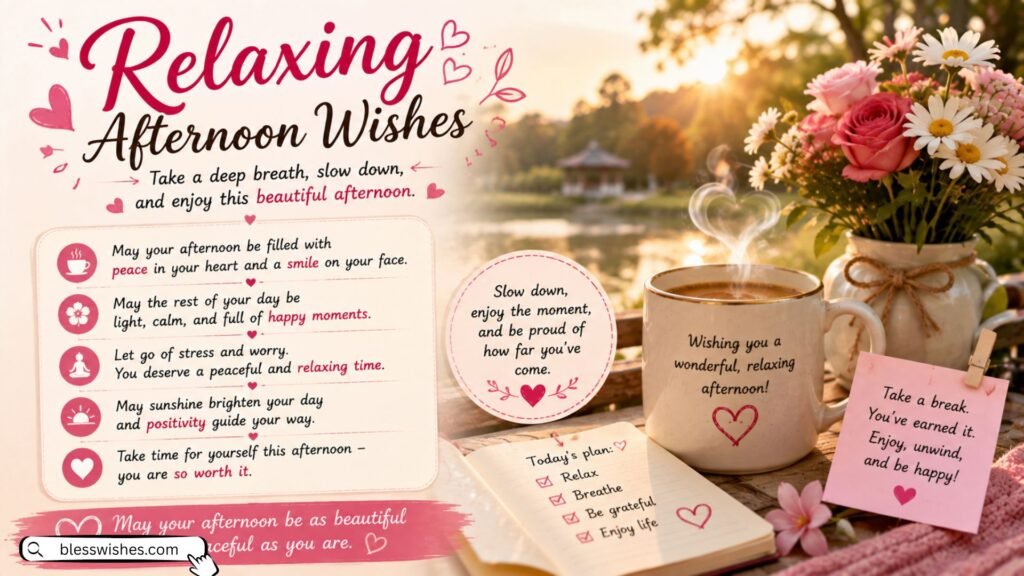 Relaxing Afternoon Wishes