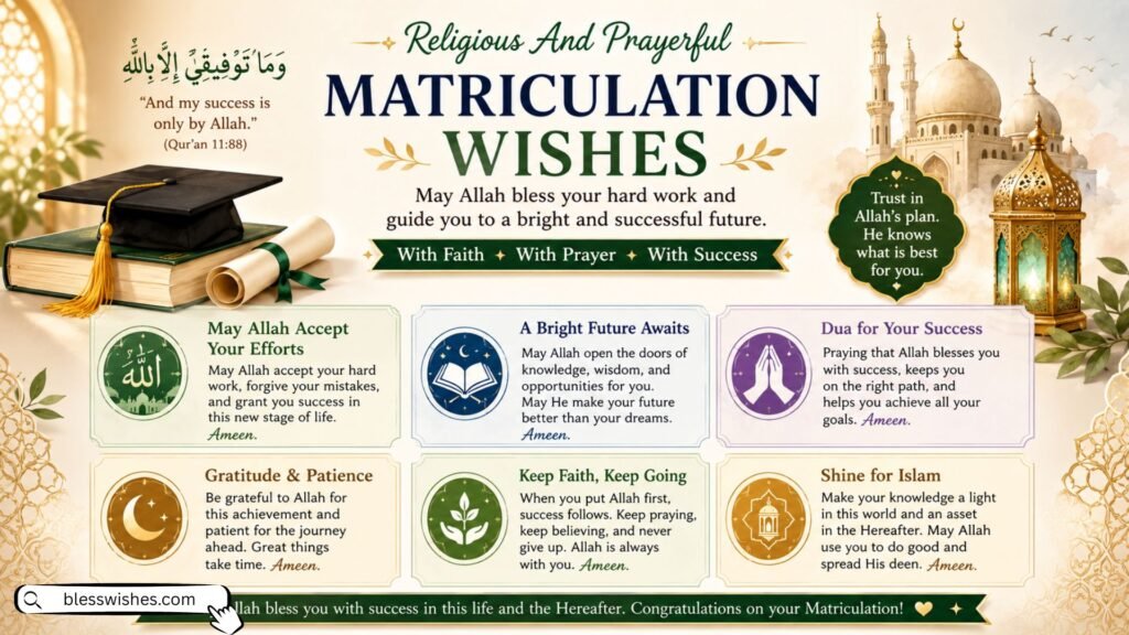 Religious And Prayerful Matriculation Wishes