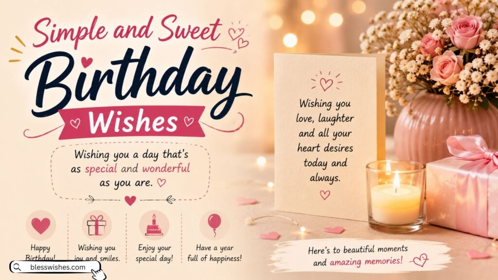 Simple and Sweet Birthday Wishes