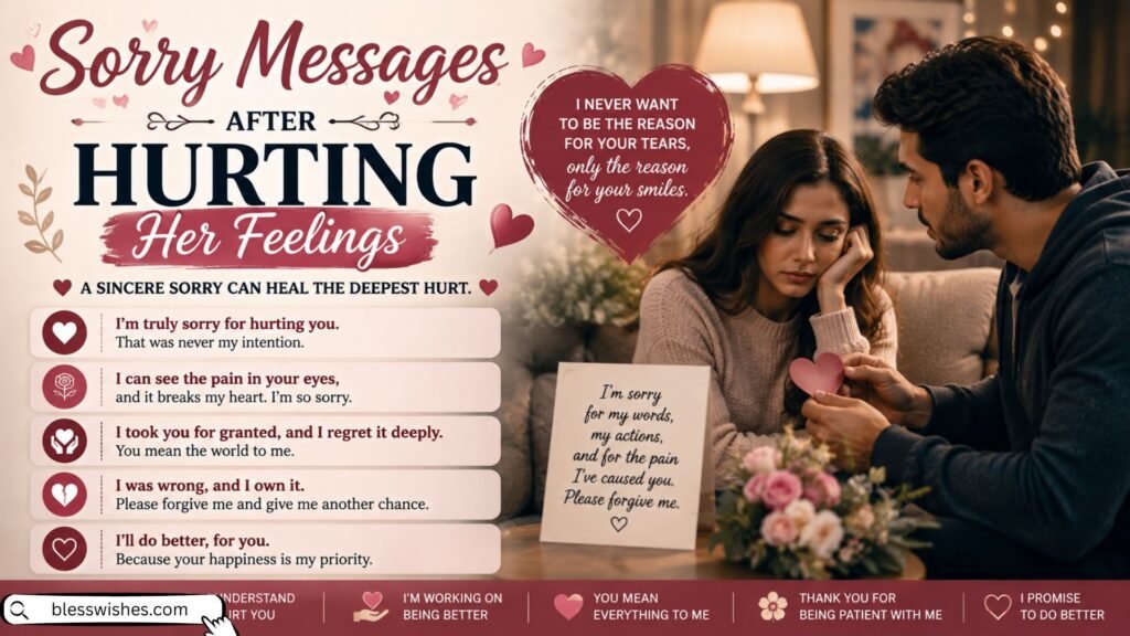 Sorry Messages After Hurting Her Feelings