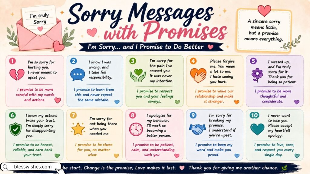 Sorry Messages with Promises
