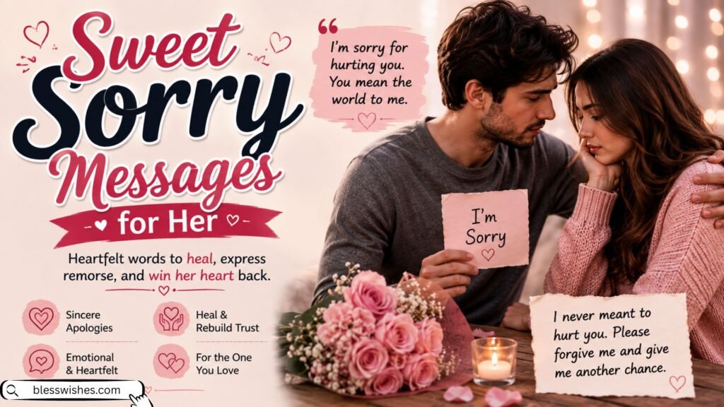 Sweet Sorry Messages for Her