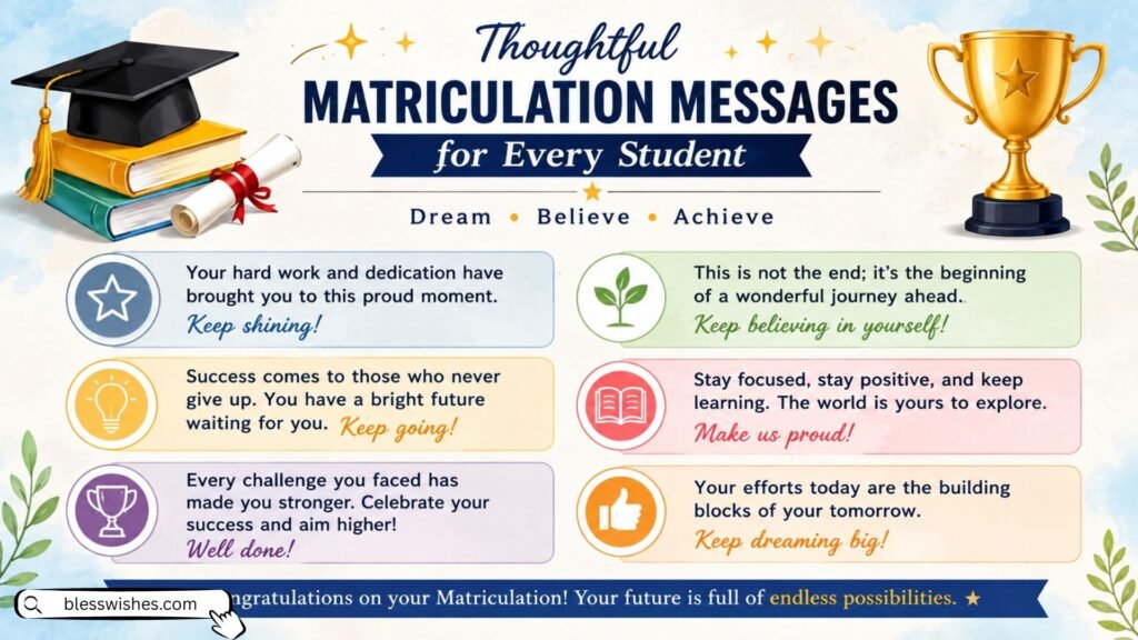 Thoughtful Matriculation Messages for Every Student