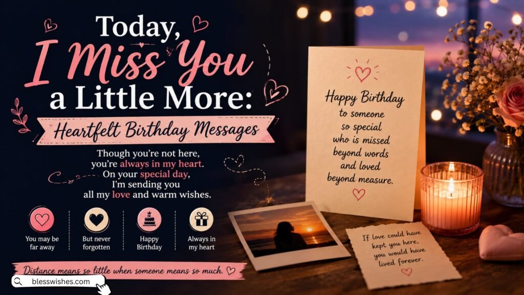 Today, I Miss You a Little More Heartfelt Birthday Messages