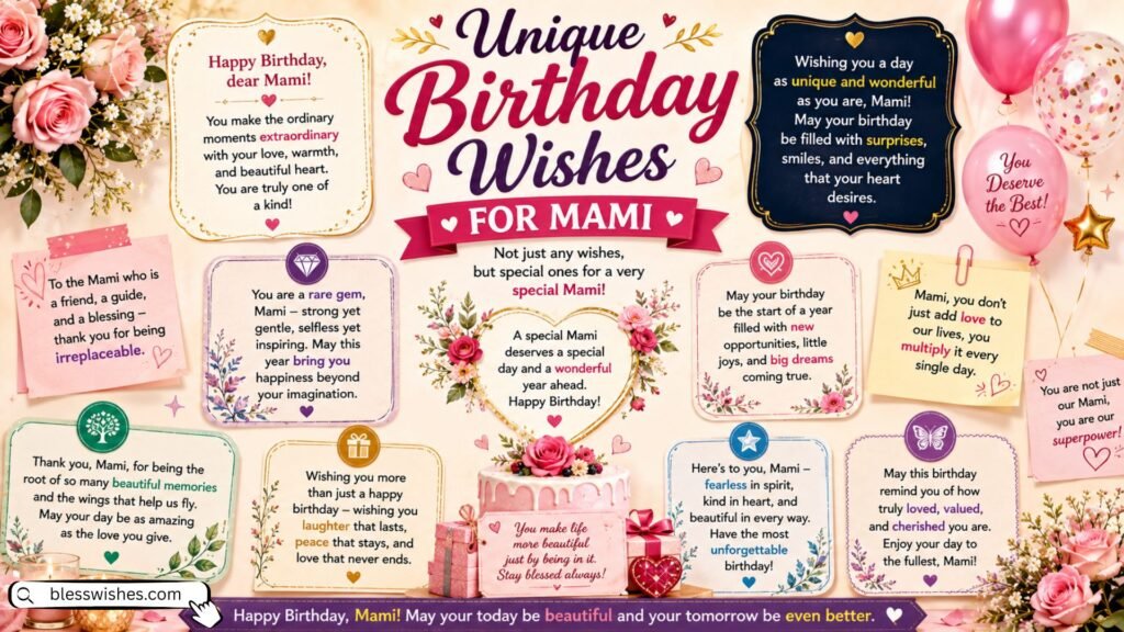 Unique Birthday Wishes for Mami