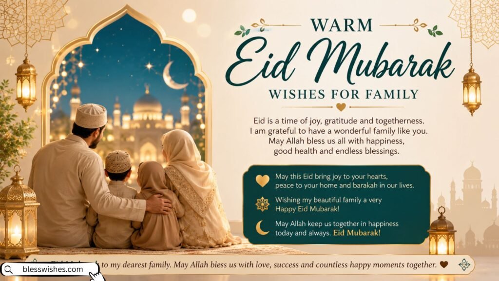 Warm Eid Mubarak Wishes for Family