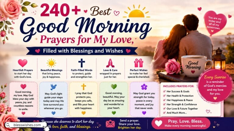 240+ Best Good Morning Prayers for My Love, Filled with Blessings and Wishes