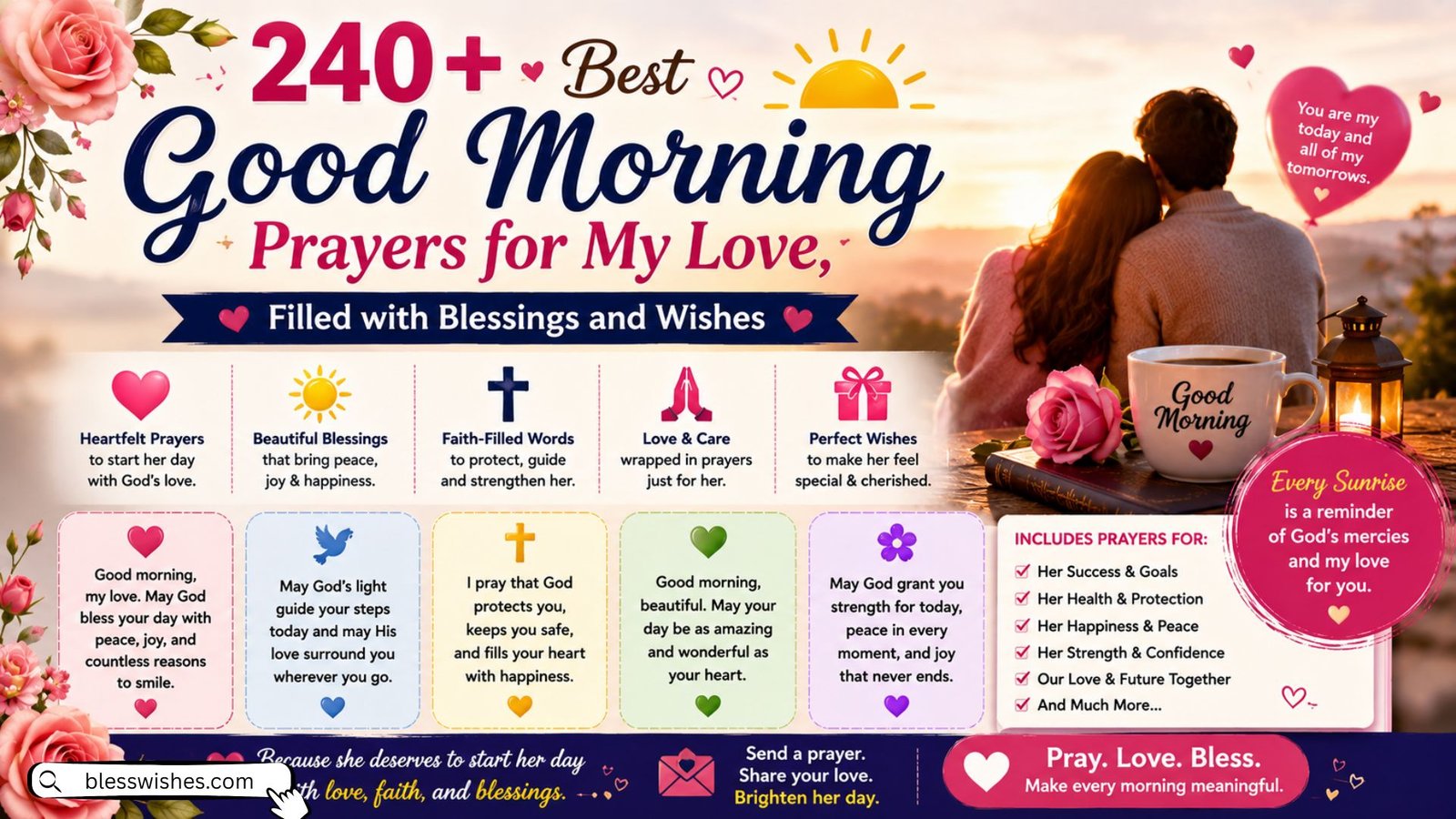 240+ Best Good Morning Prayers for My Love, Filled with Blessings and Wishes