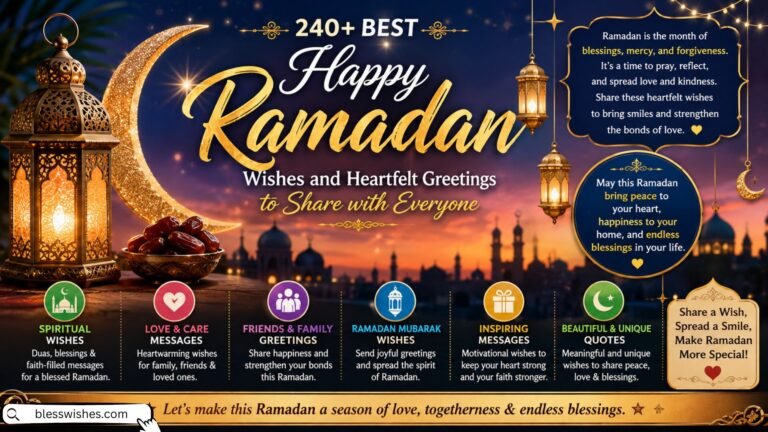 240+ Best Happy Ramadan Wishes and Heartfelt Greetings to Share with Everyone